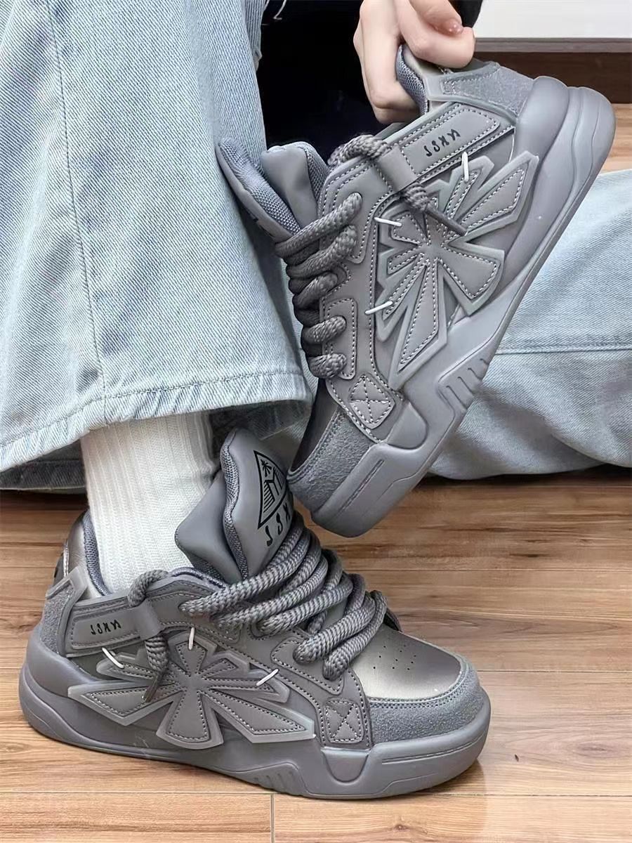 Chaussures de papa à semelle épaisse