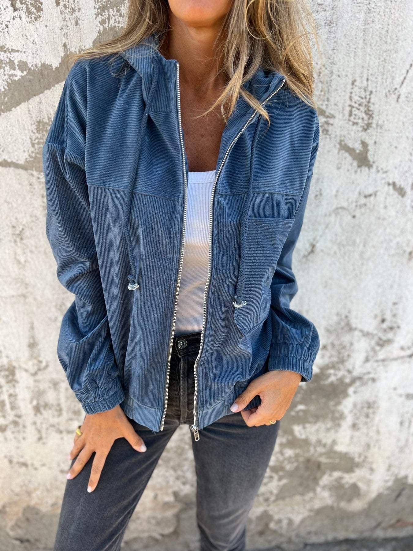 Veste zippée à capuche