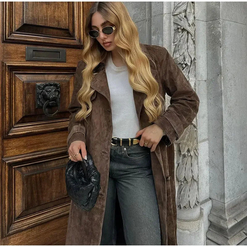 Manteau Long Croisé
