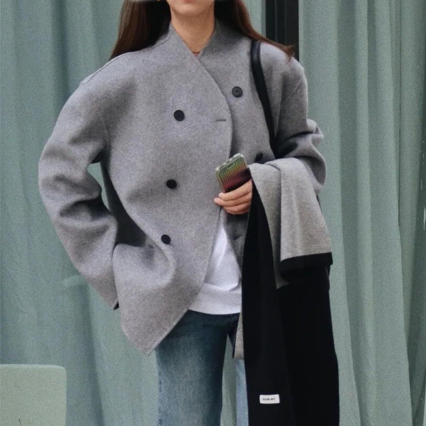 Manteau à double boutonnage