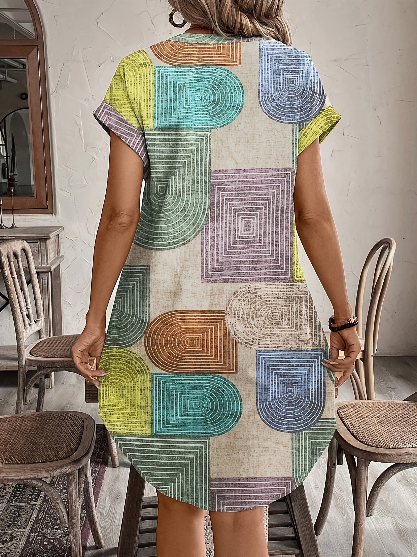 Robe Élégance Géométrique