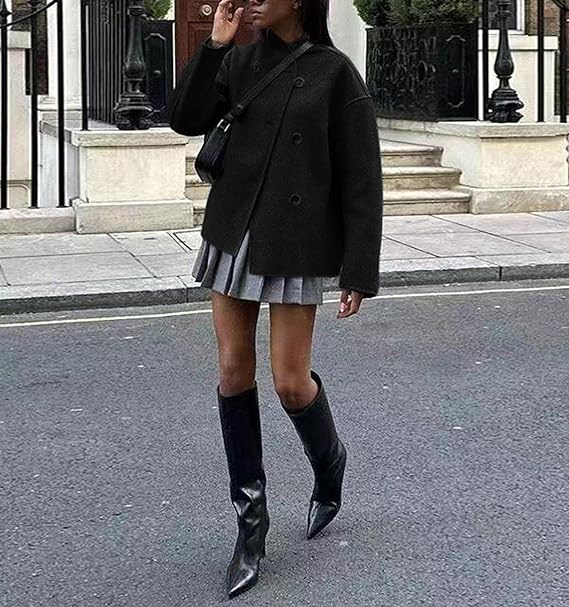 Manteau à double boutonnage