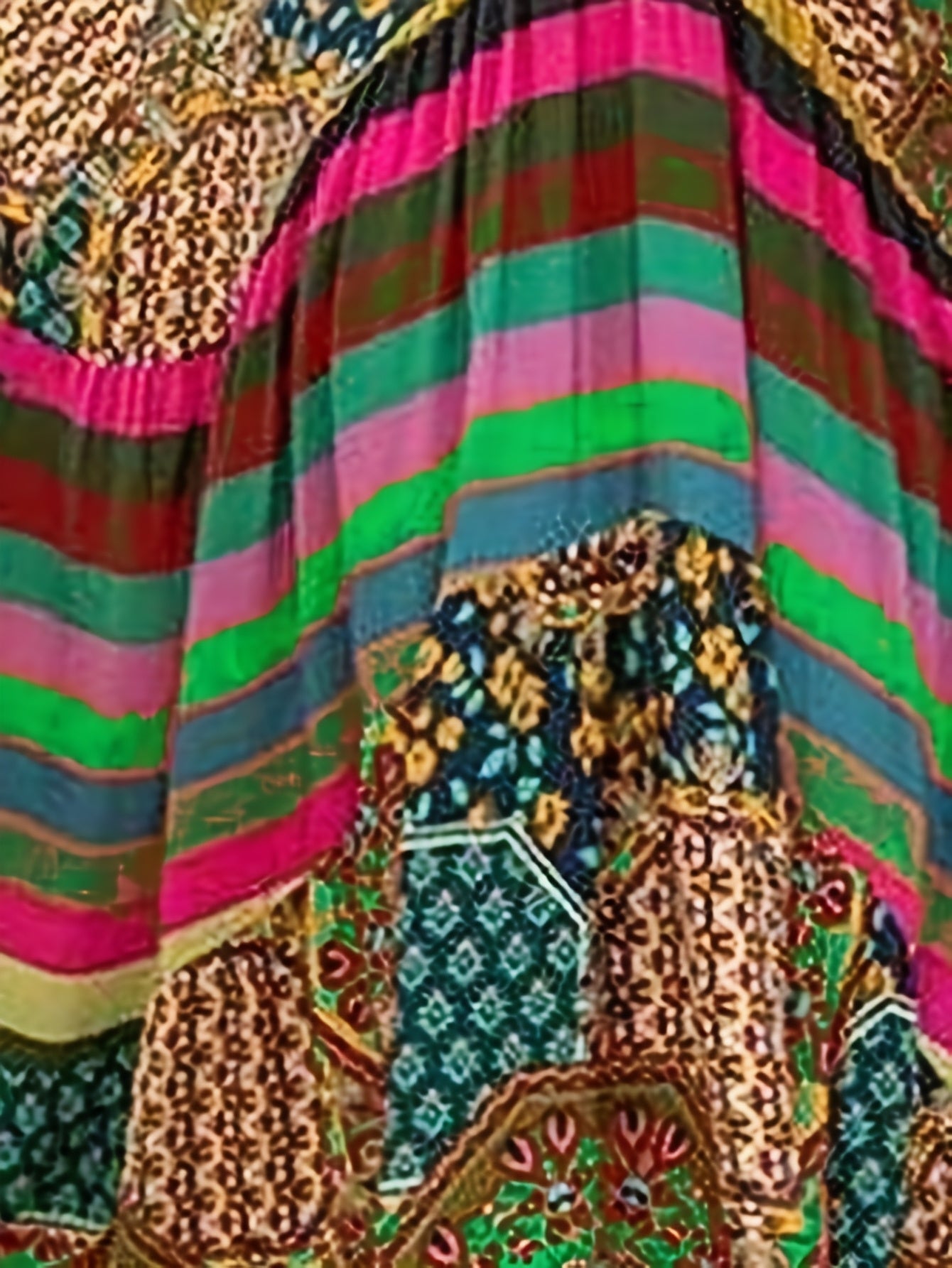 Robe Longue Tropicale Fluide