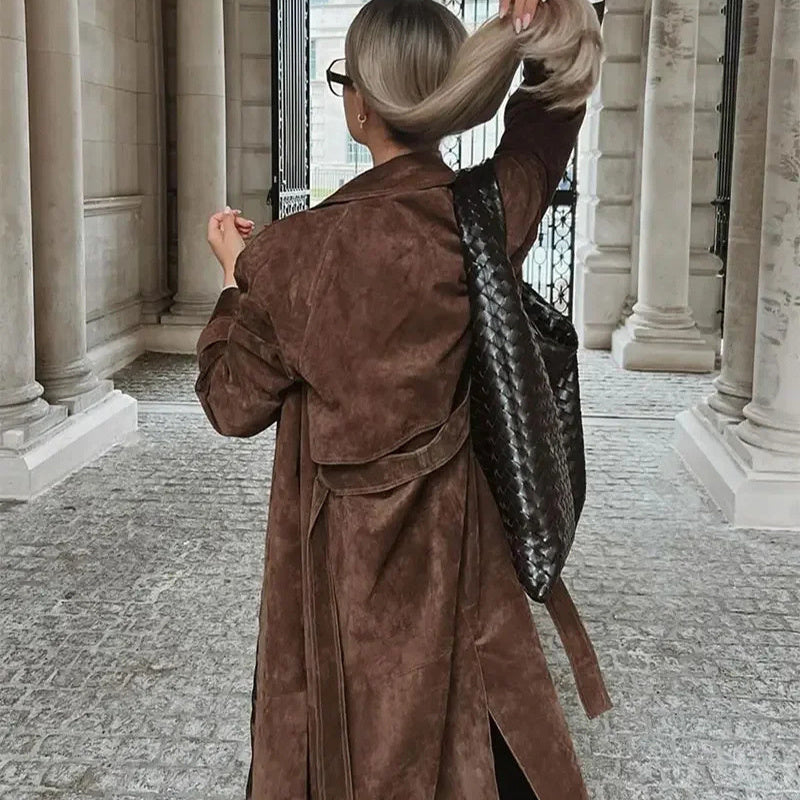 Manteau Long Croisé