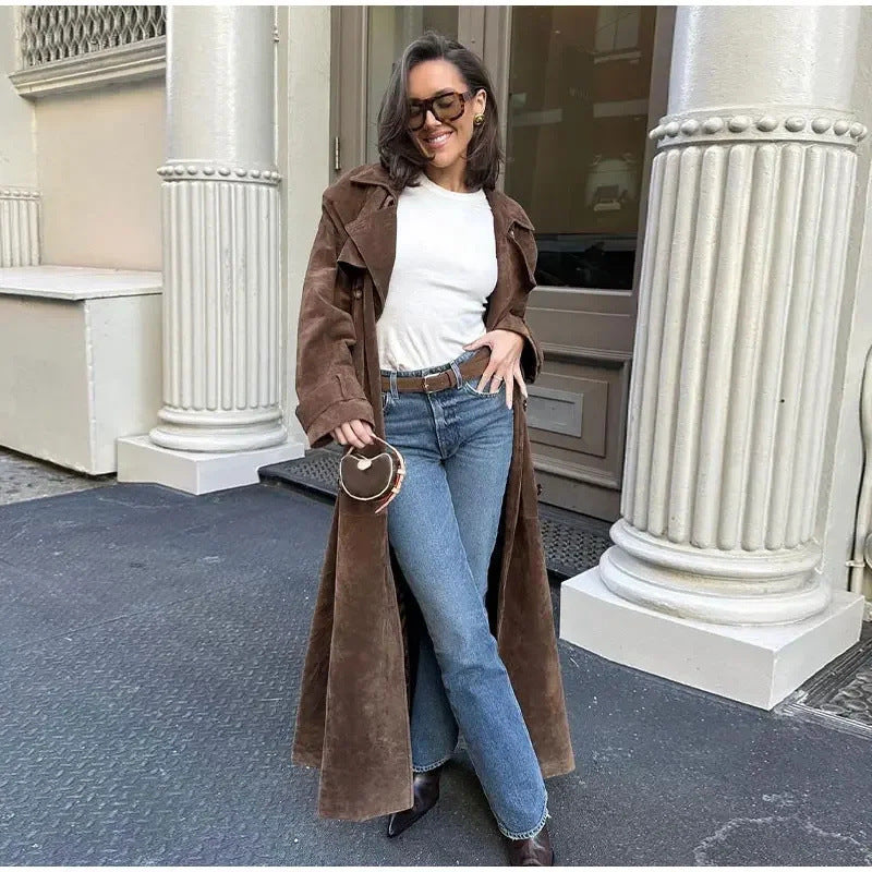 Manteau Long Croisé