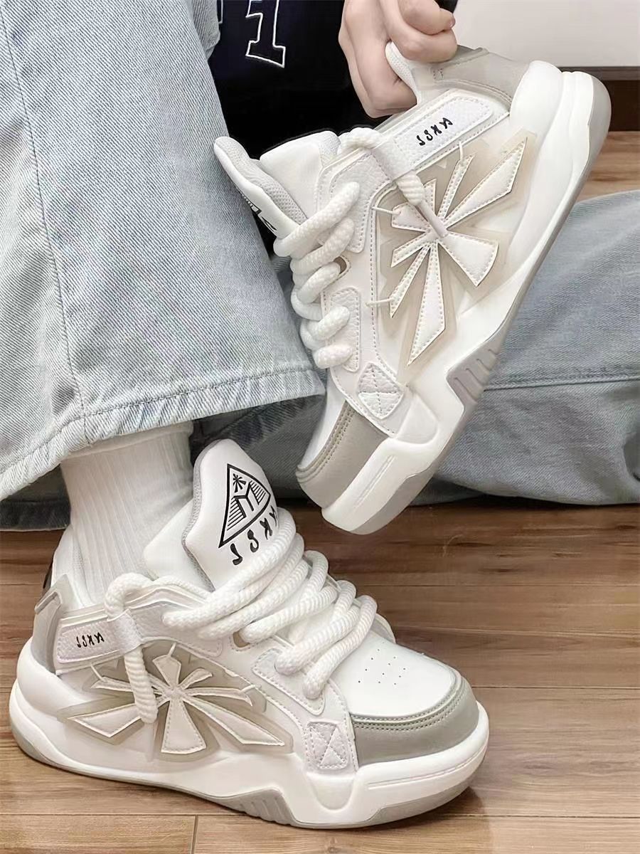 Chaussures de papa à semelle épaisse