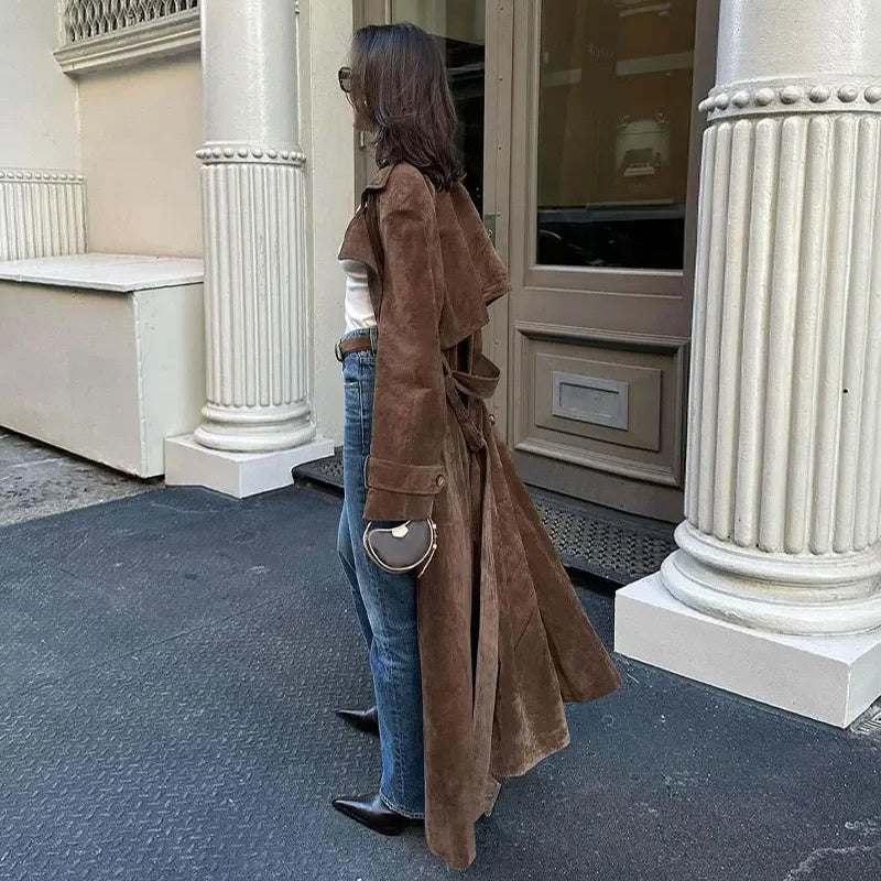 Manteau Long Croisé