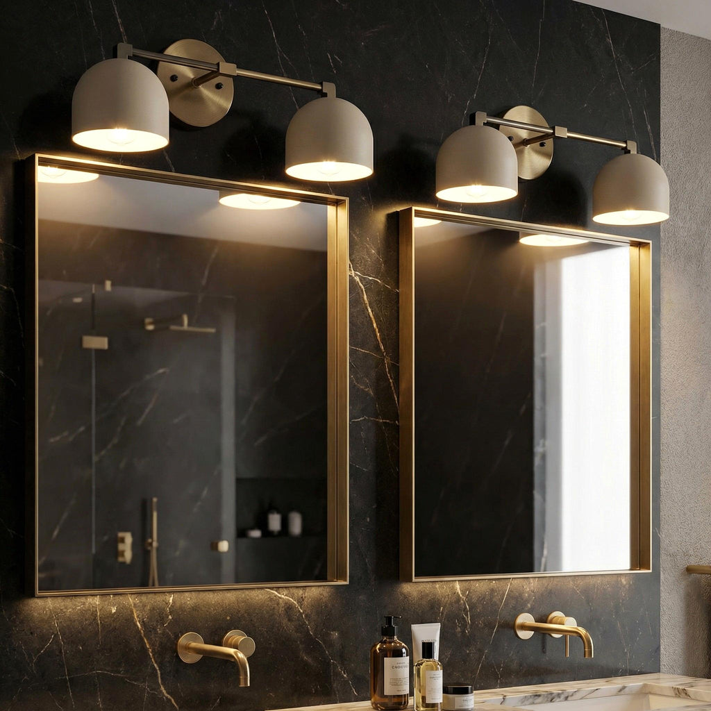 Mid-Century Dome Wall Lamp With Retro Design For Bathroom And Hallway