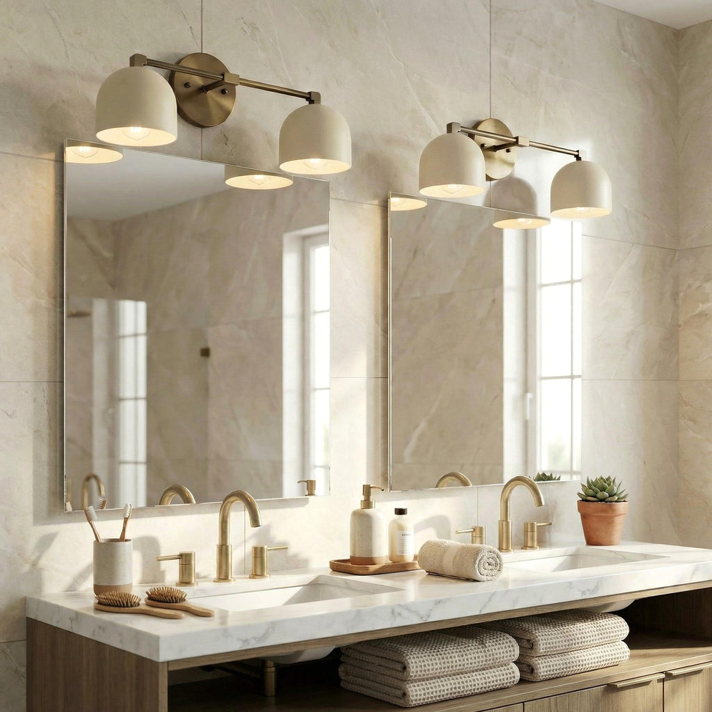 Mid-Century Dome Wall Lamp With Retro Design For Bathroom And Hallway
