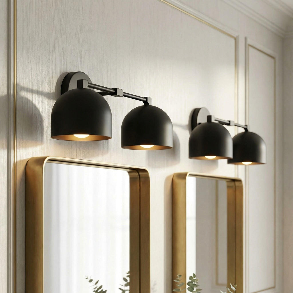 Mid-Century Dome Wall Lamp With Retro Design For Bathroom And Hallway