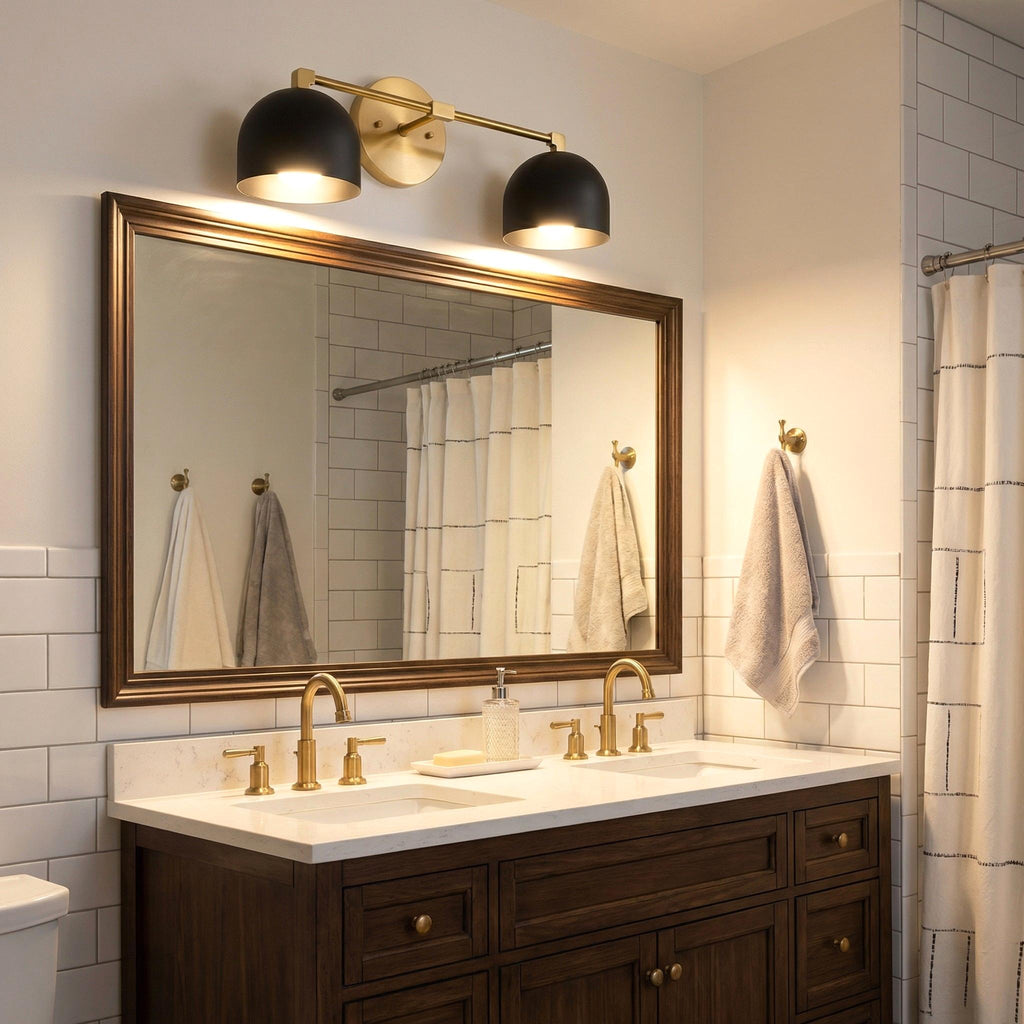 Mid-Century Dome Wall Lamp With Retro Design For Bathroom And Hallway