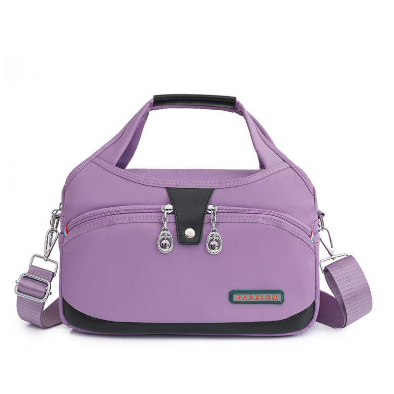 Geantă crossbody antifurt din nailon — design hidrofug, compartimente multiple, funcții de securitate ascunse