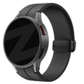 Silikonový řemínek Samsung Galaxy Watch 5 Pro — zapínání na přezku D-Buckle, černý