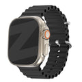 Řemínek Ocean kompatibilní s Apple Watch — černý