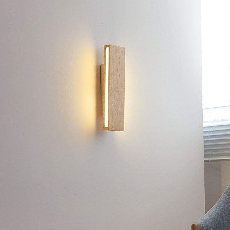 Japanese LED Wall Lamp Rotatable Minimalist Aluminum Black White 21cm And 31cm