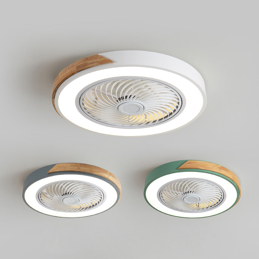 Boreal Timber Wooden Blades Ceiling Fan With Energy Saving LED Lighting For Living Spaces
