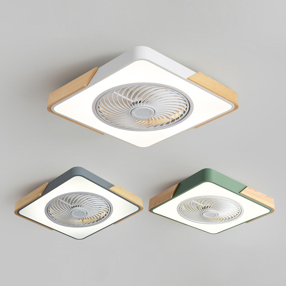 Boreal Timber Wooden Blades Ceiling Fan With Energy Saving LED Lighting For Living Spaces
