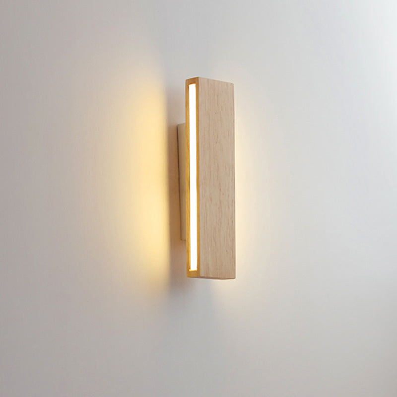 Japanese LED Wall Lamp Rotatable Minimalist Aluminum Black White 21cm And 31cm
