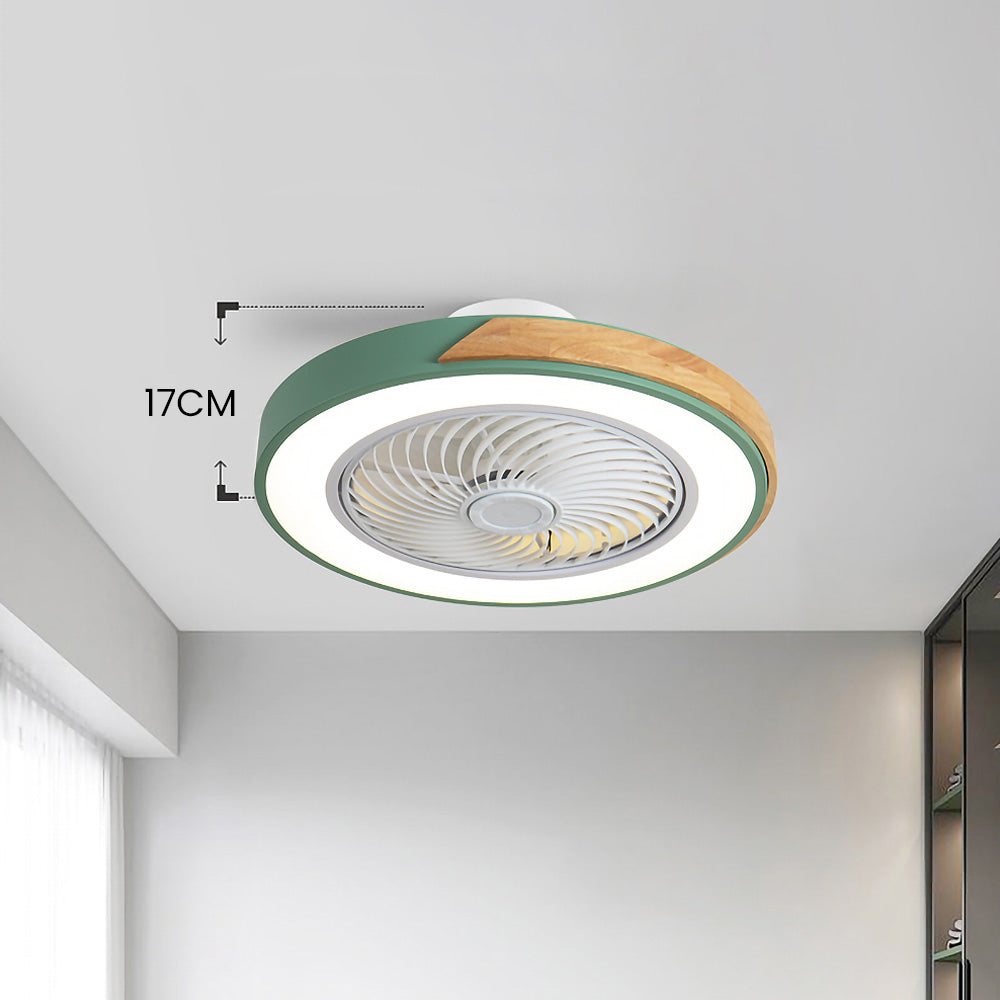 Boreal Timber Wooden Blades Ceiling Fan With Energy Saving LED Lighting For Living Spaces