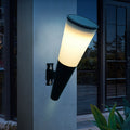 NovaLux Anthracite Solar Wall Light With Dusk To Dawn Sensor For Outdoor Lighting