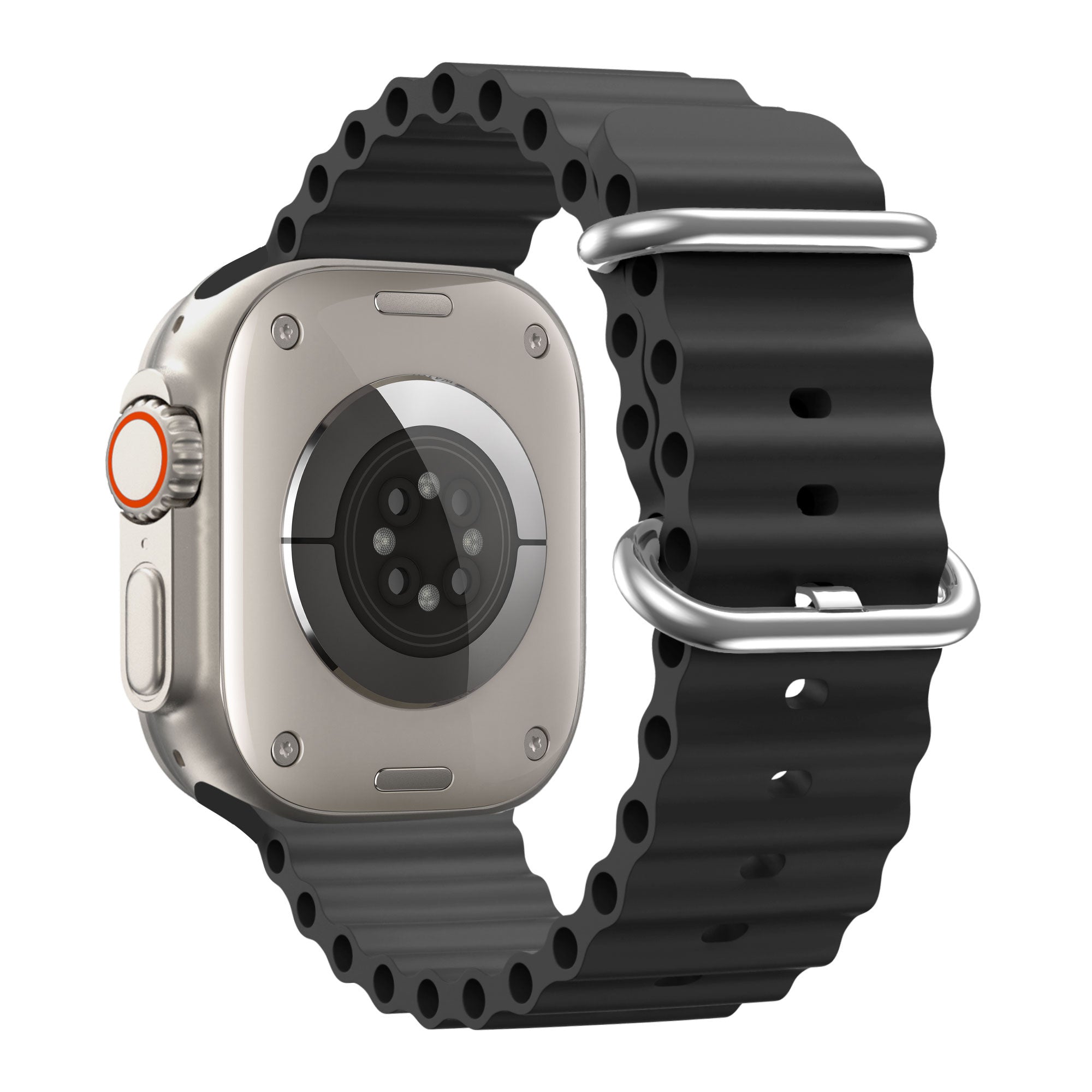 Řemínek Ocean kompatibilní s Apple Watch — černý