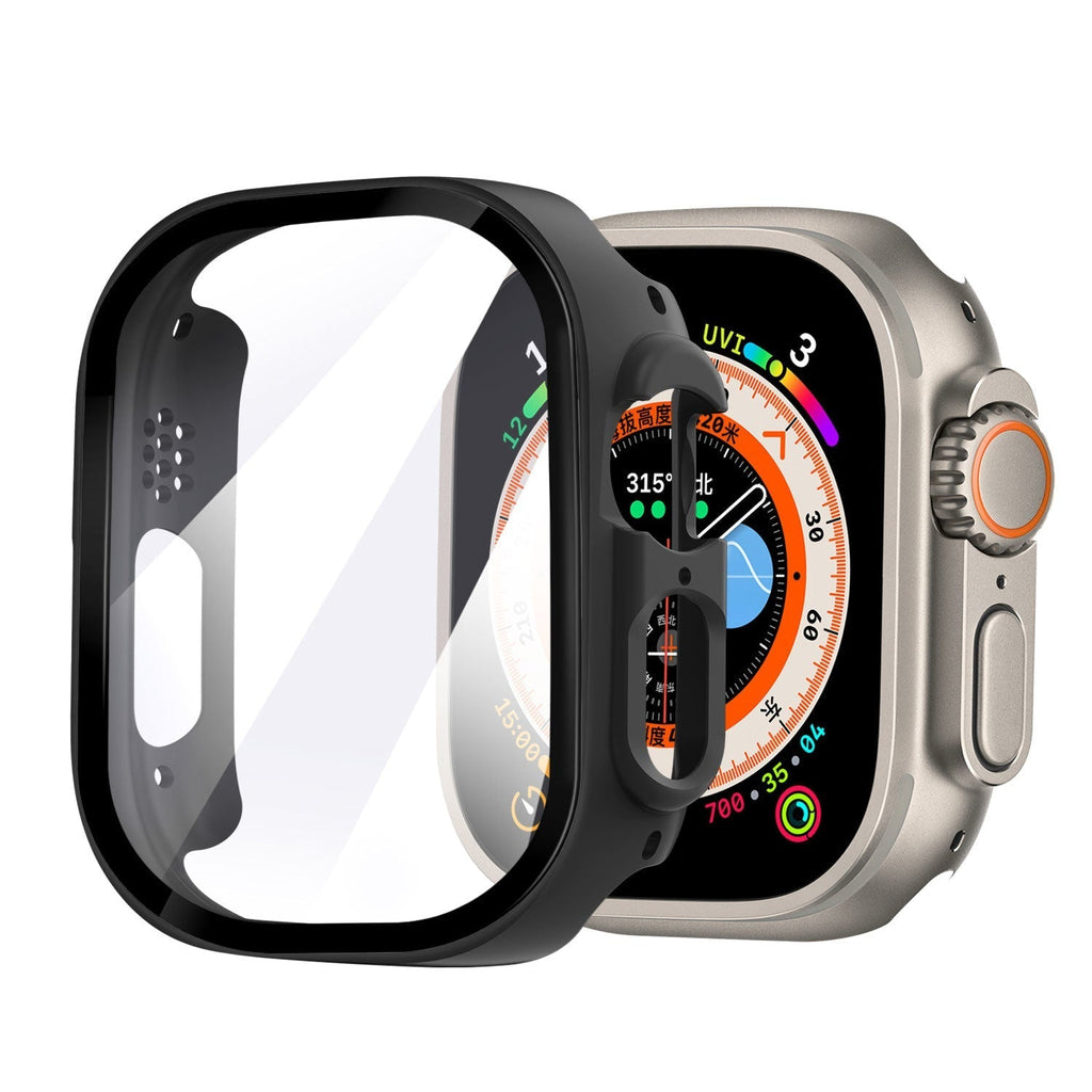 Slitstarkt skyddsfodral för Apple Watch — integrerat glasskydd, svart