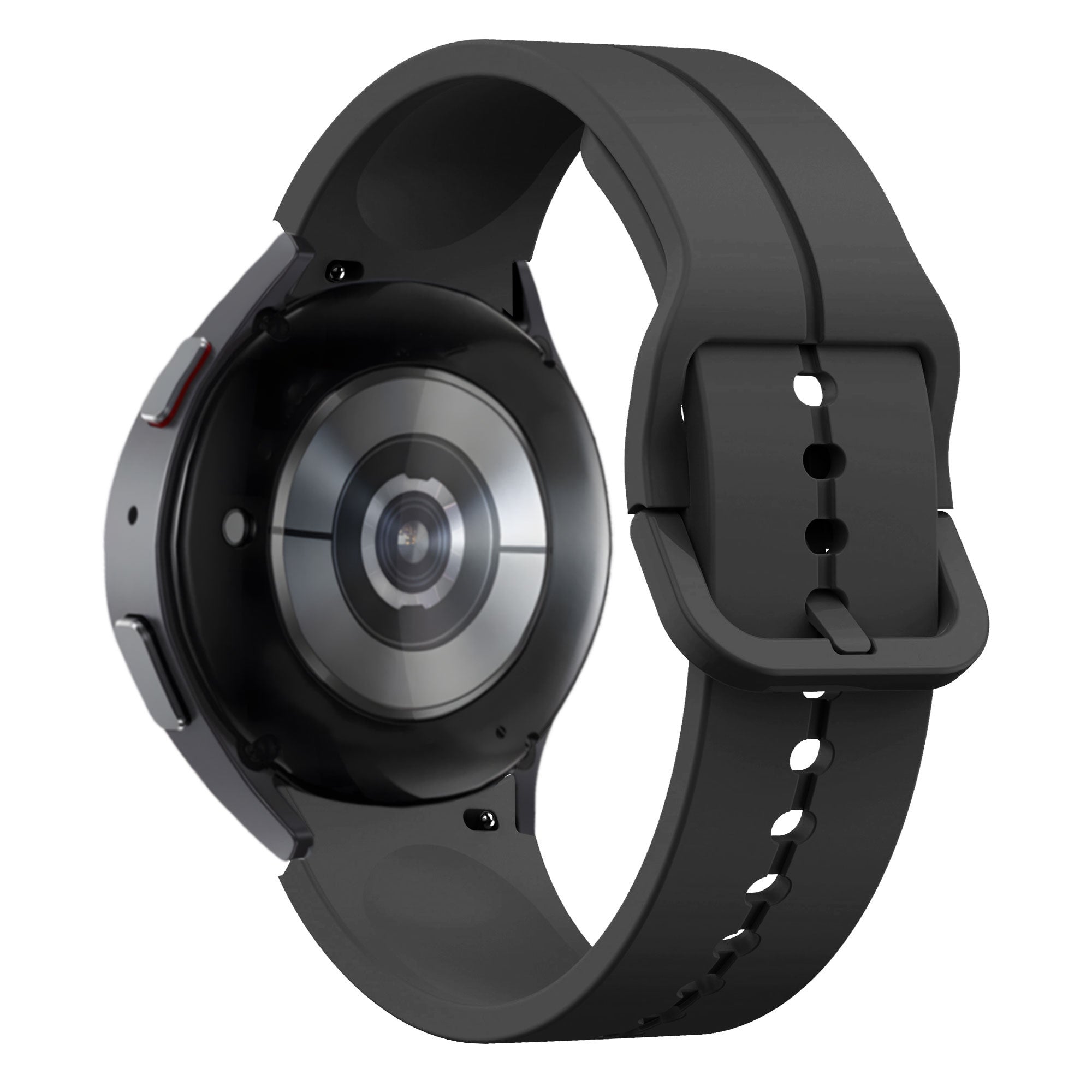 سوار سيليكون أسود شديد التحمل بمقاس 40 مم لساعة Samsung Galaxy Watch 4 — لمسة رياضية أنيقة