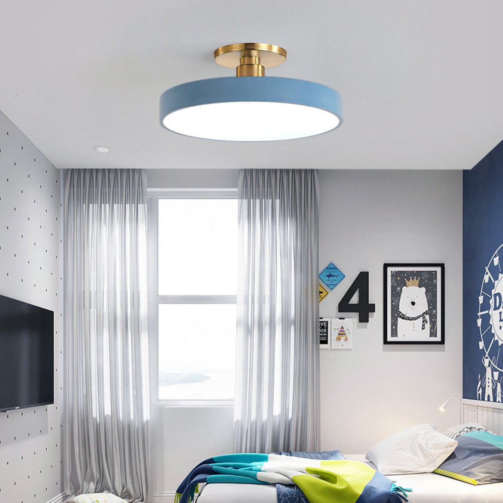 Astraeon LED Light Semi-Flush Mount Fixture For Dining Or Living Spaces Home Decor
