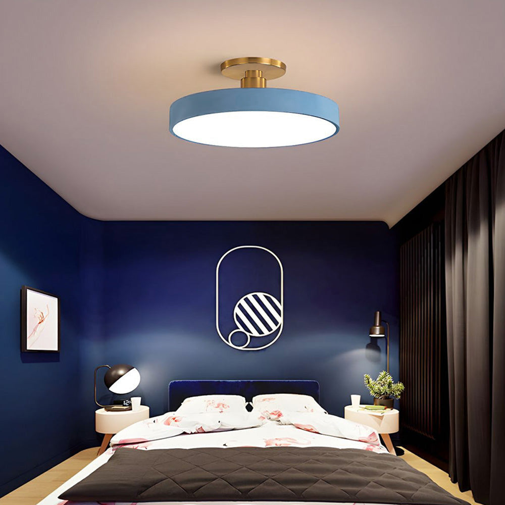 Astraeon LED Light Semi-Flush Mount Fixture For Dining Or Living Spaces Home Decor