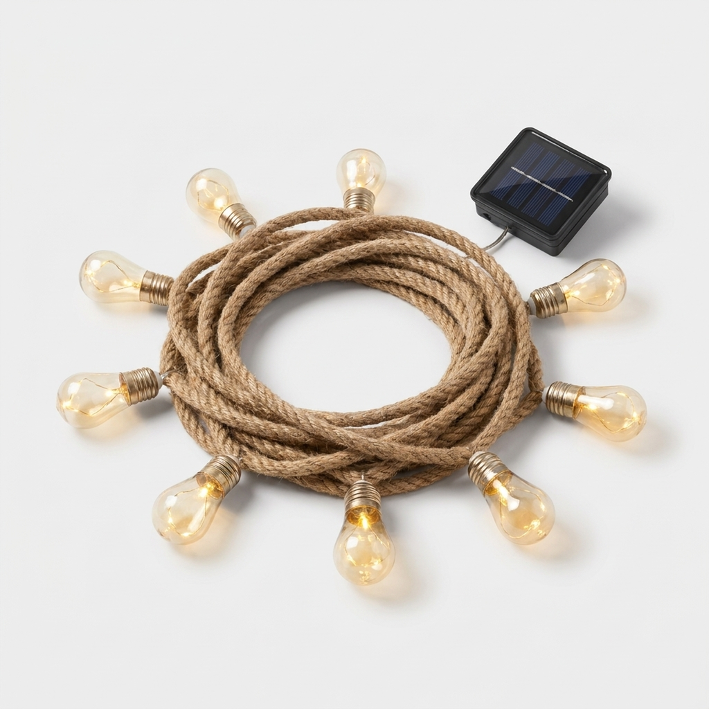 DUSKLACE Sfeerverlichting op zonne-energie — Vintage ledlampen, gezellige tuingloed