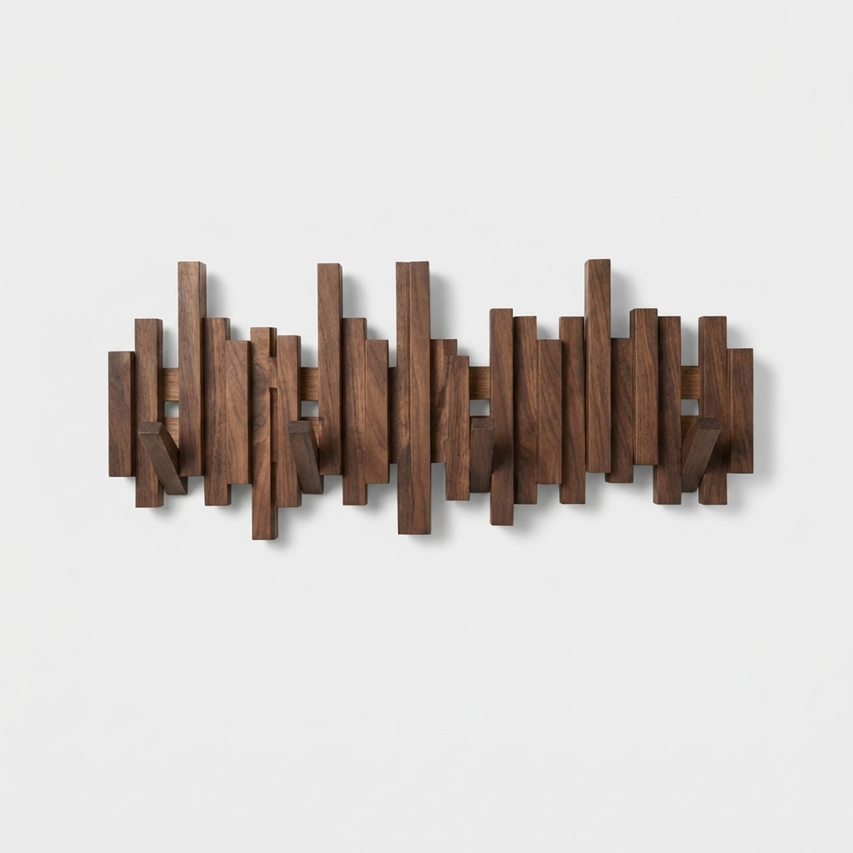 BRANCHORA Sculpturale houten wandkapstok — Sierlijke opbergruimte voor elke dag