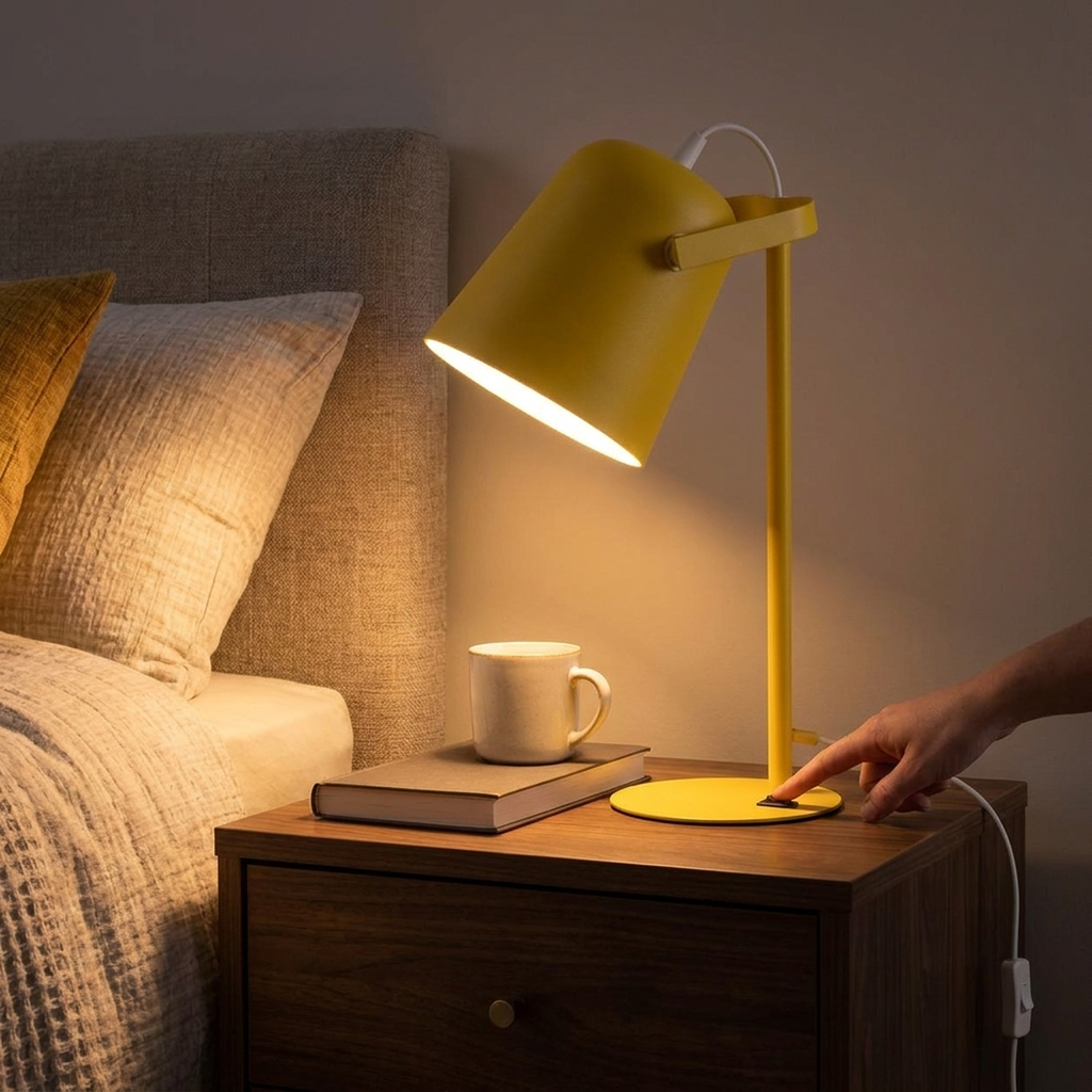 DESKFLARE állítható asztali lámpa - meleg LED-fény, irányított fénysugár, kompakt kialakítás