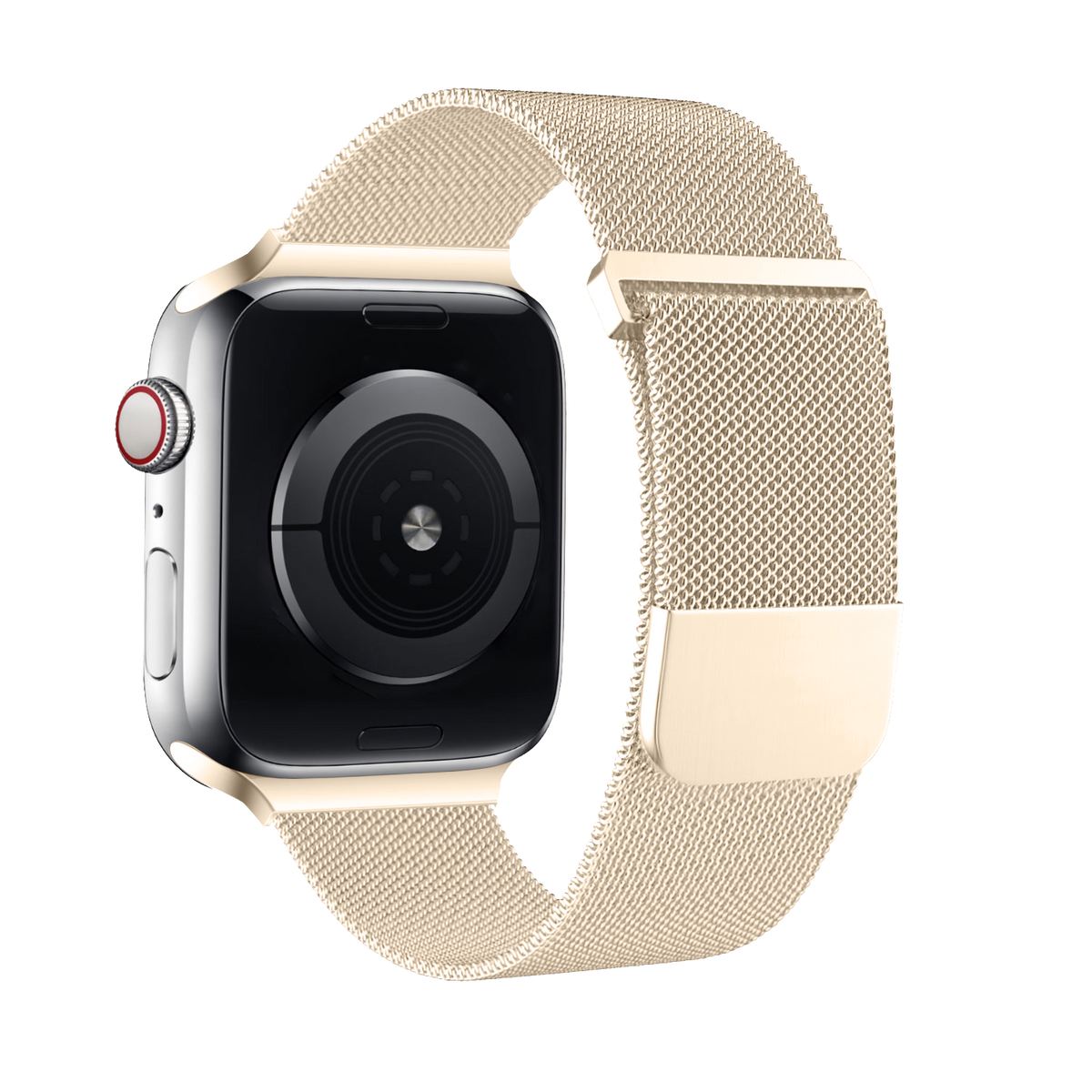 Correa de malla milanesa dorada retro para Apple Watch — diseño ligero