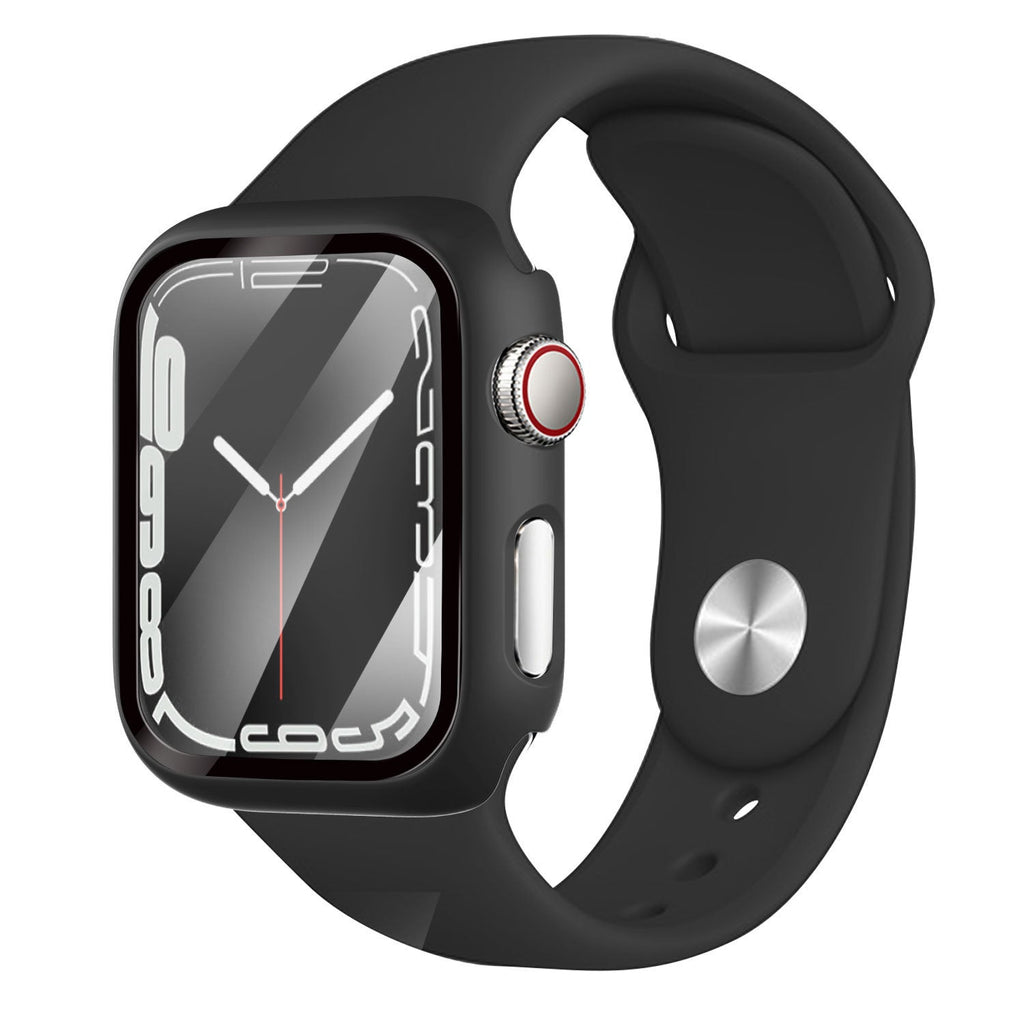 Slitstarkt skyddsfodral för Apple Watch — integrerat glasskydd, svart
