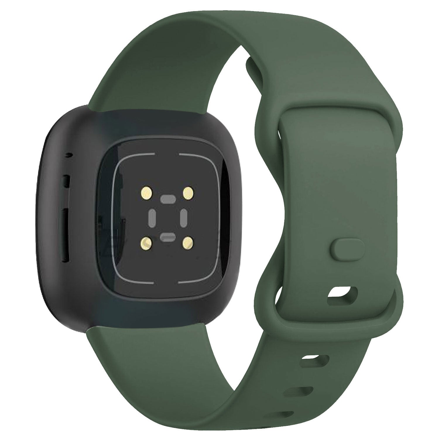 Klassisk silikonerem til Fitbit Versa 3, mørkegrøn