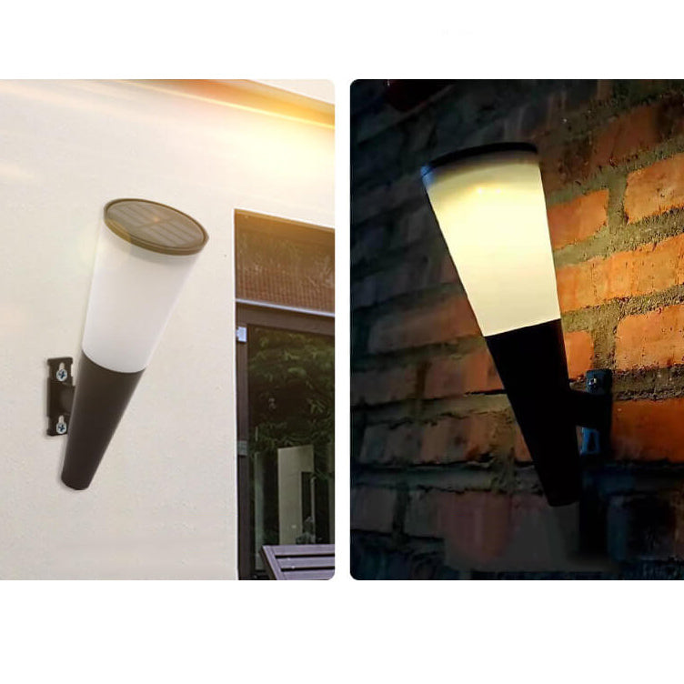 NovaLux Anthracite Solar Wall Light With Dusk To Dawn Sensor For Outdoor Lighting