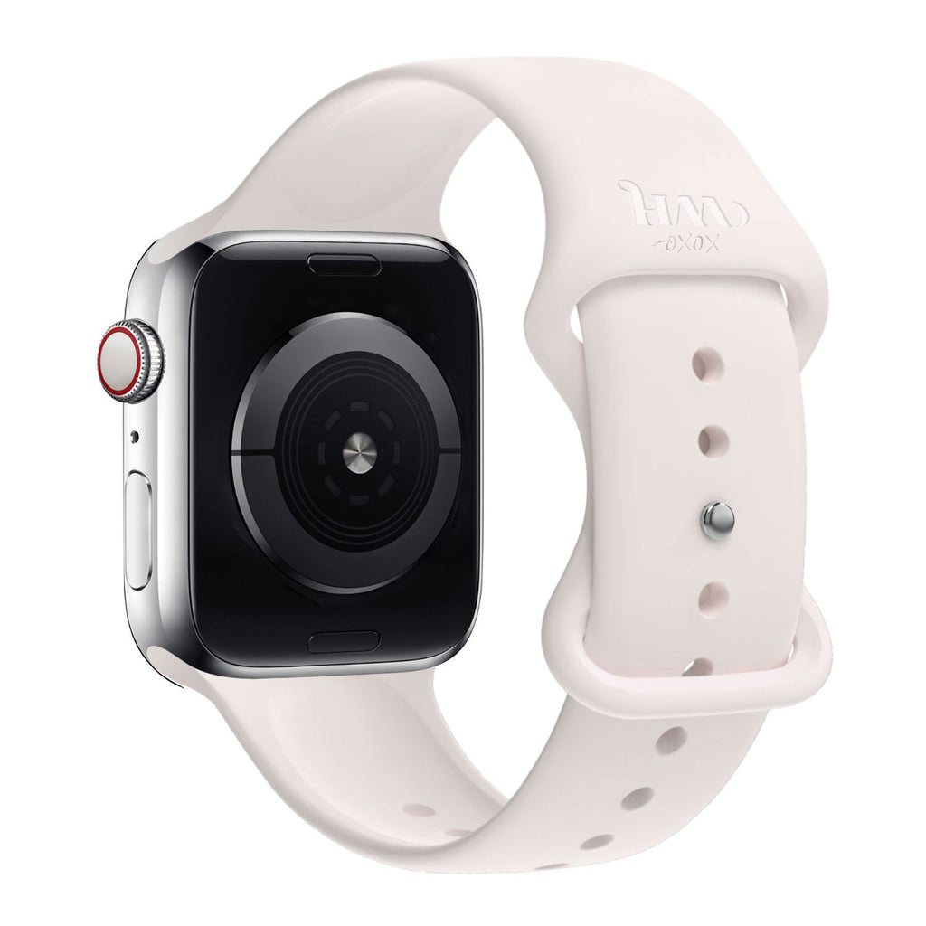 Apple Watch Beige Silicone Strap — Xoxo Wildhearts