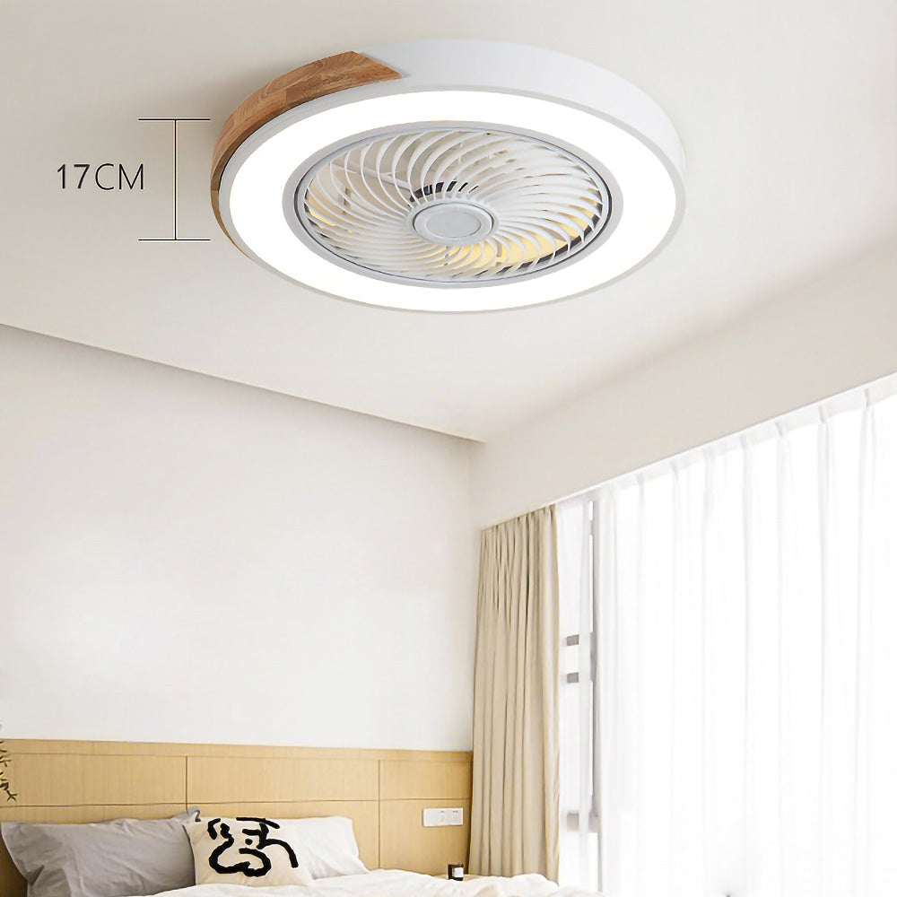 Boreal Timber Wooden Blades Ceiling Fan With Energy Saving LED Lighting For Living Spaces