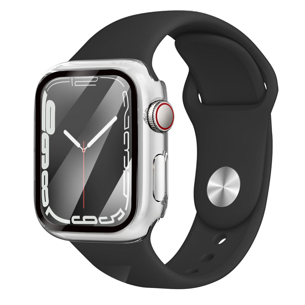 Průhledné pevné pouzdro pro Apple Watch — přední skleněný kryt