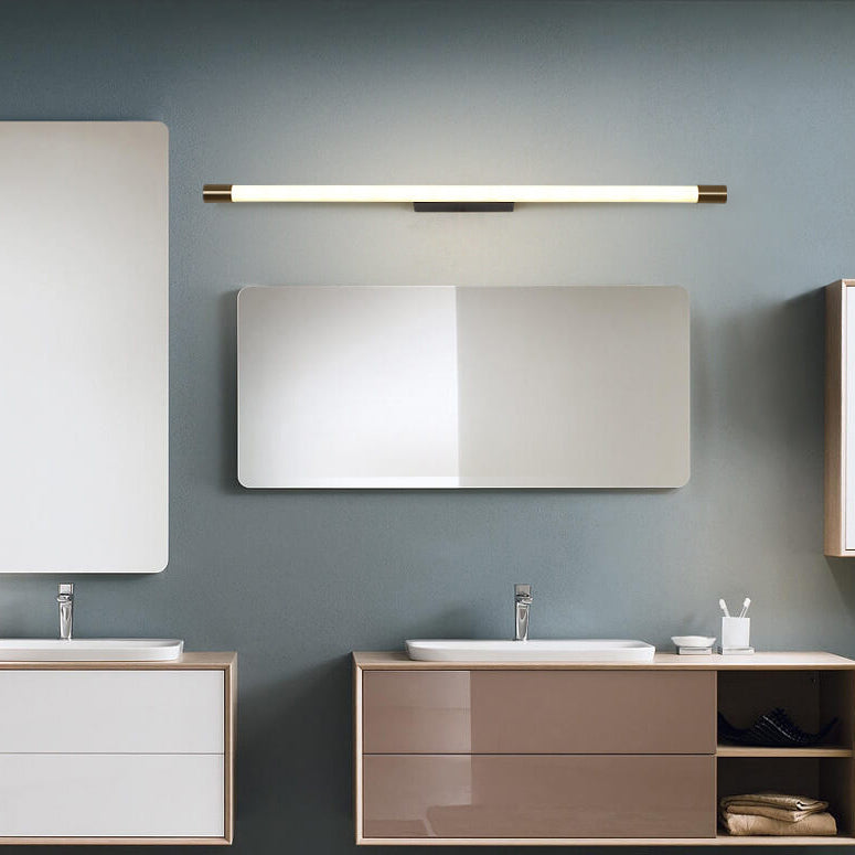 LED Tubular Wall Light In Aluminum Black Or Gold 40 To 150 Cm