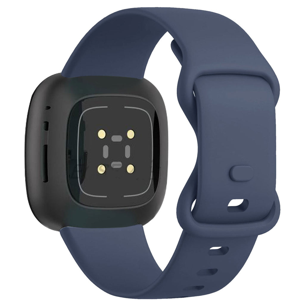 Cinturino per Fitbit Versa 3 — classico cinturino in silicone blu scuro