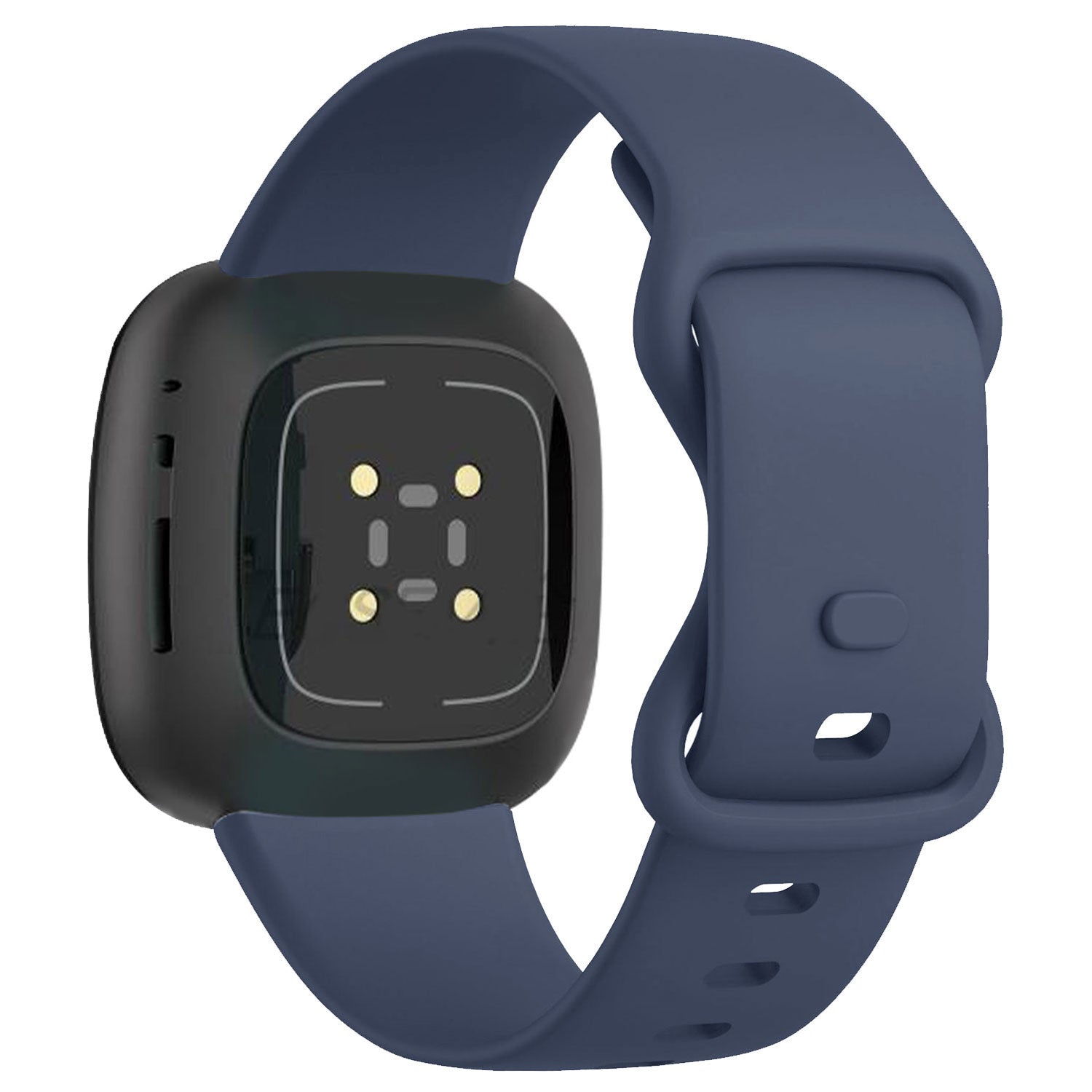 Cinturino per Fitbit Versa 3 — classico cinturino in silicone blu scuro