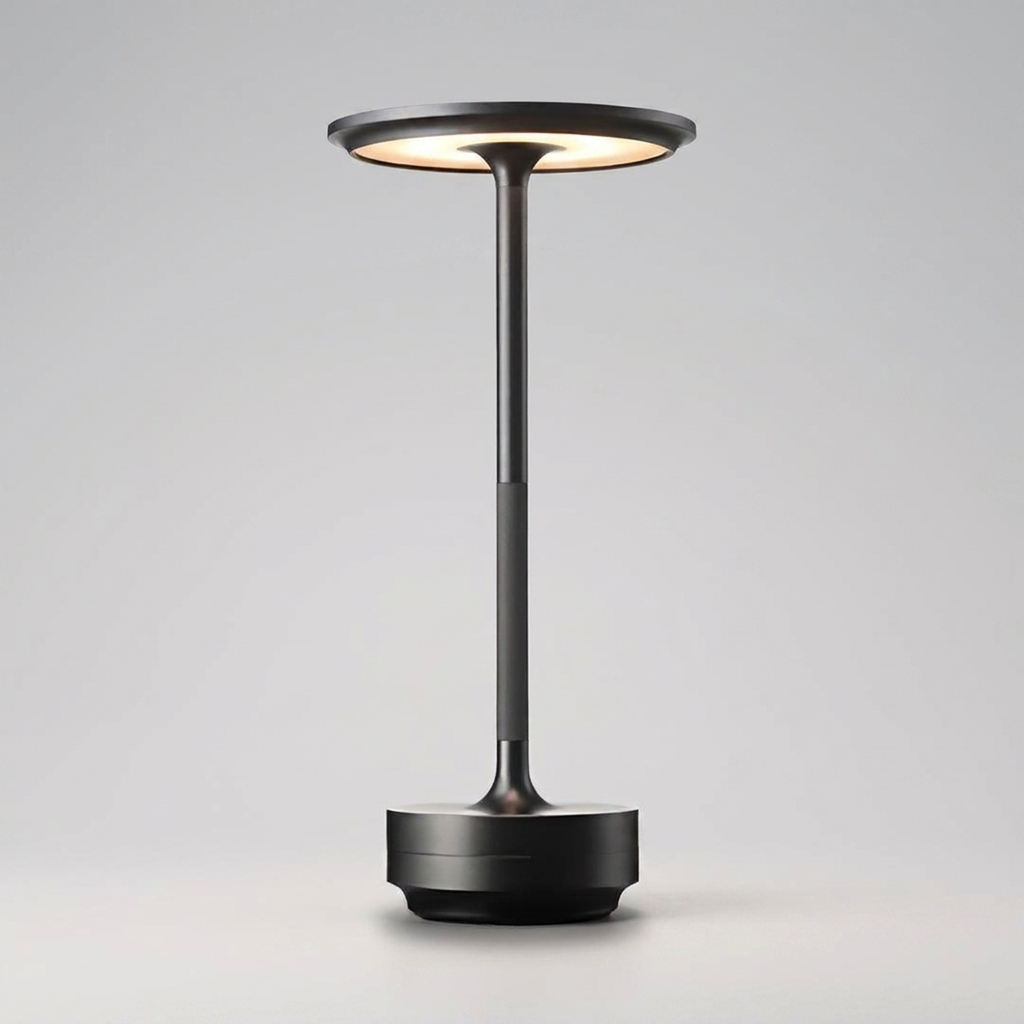 DIMAVIA Rechargeable Aluminum LED Table Lamp — Cordless Touch Control, Adjustable Brightness