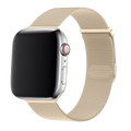 Correa de malla milanesa dorada retro para Apple Watch — diseño ligero