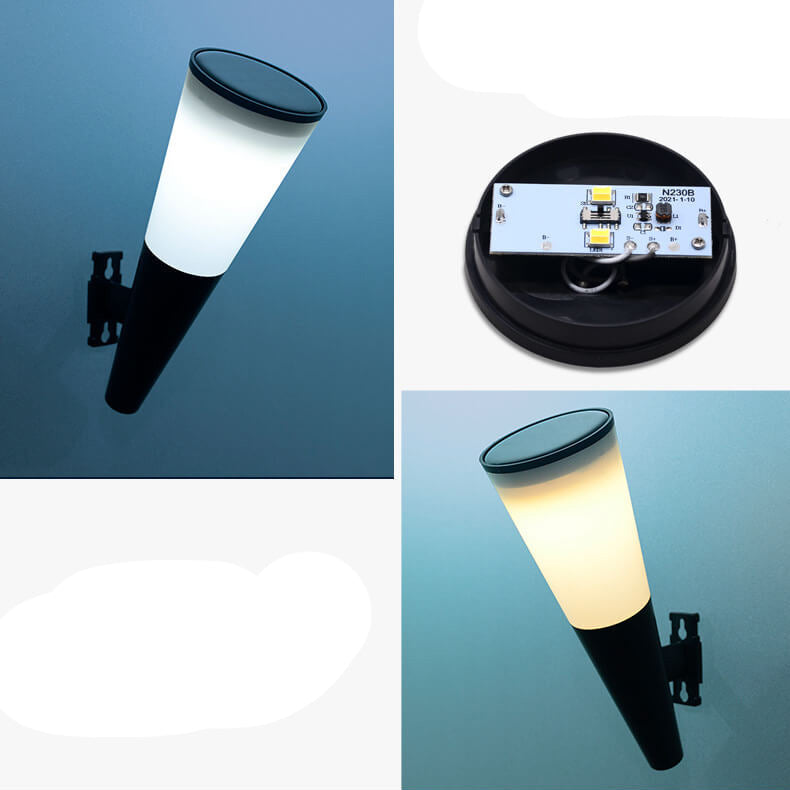 NovaLux Anthracite Solar Wall Light With Dusk To Dawn Sensor For Outdoor Lighting