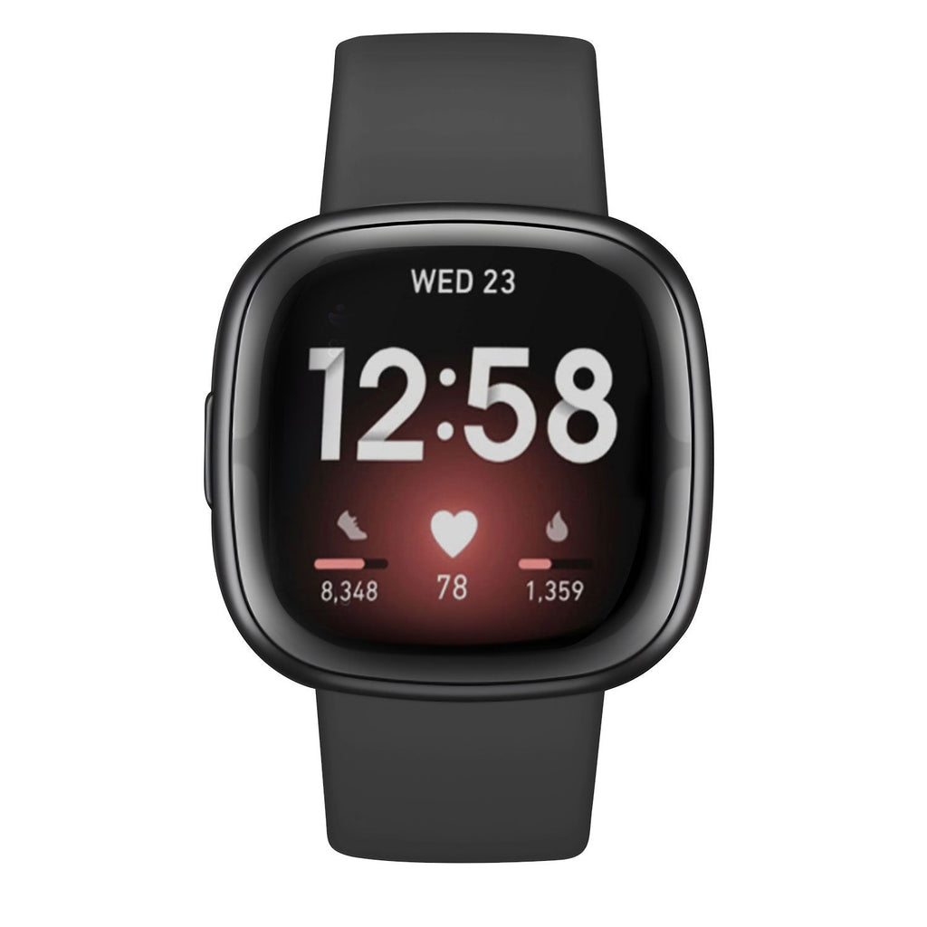 Černý originální klasický silikonový řemínek pro Fitbit Sense 2