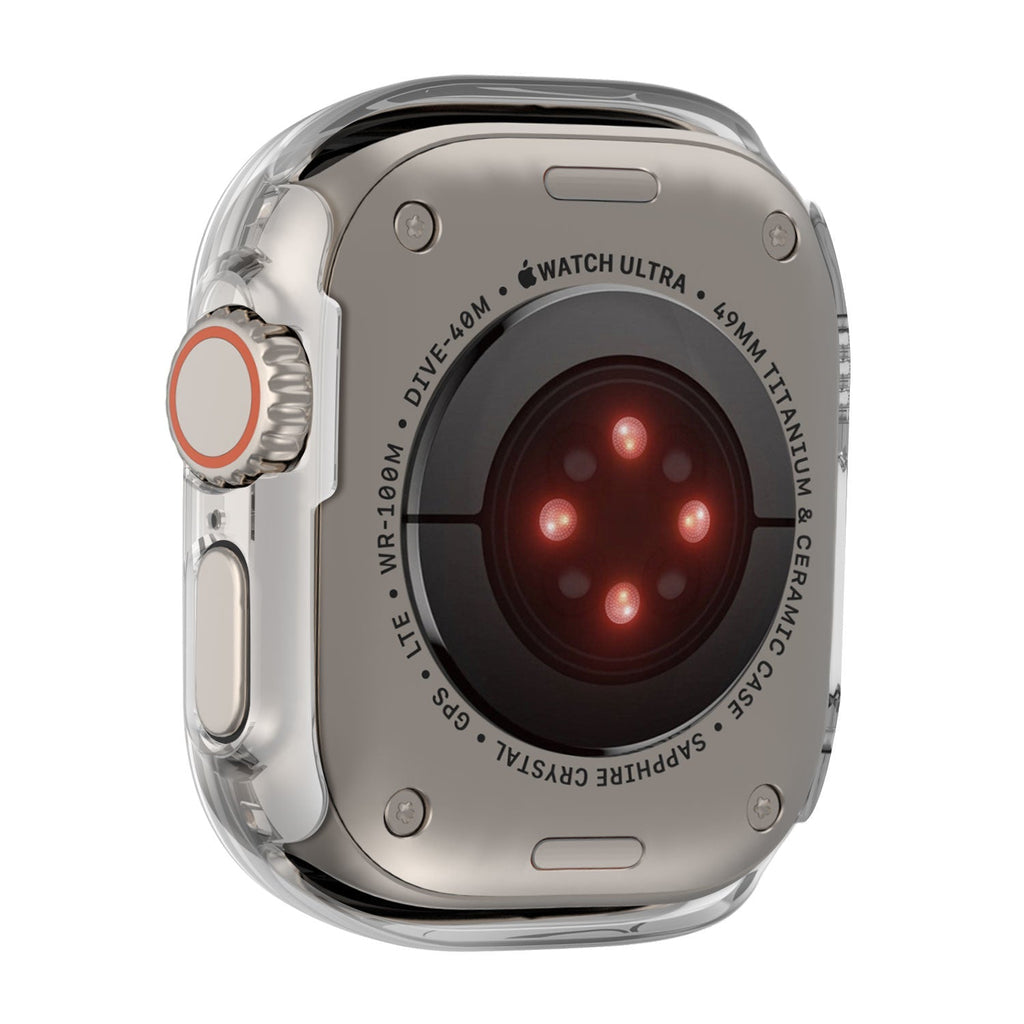 Průhledné pevné pouzdro pro Apple Watch — přední skleněný kryt