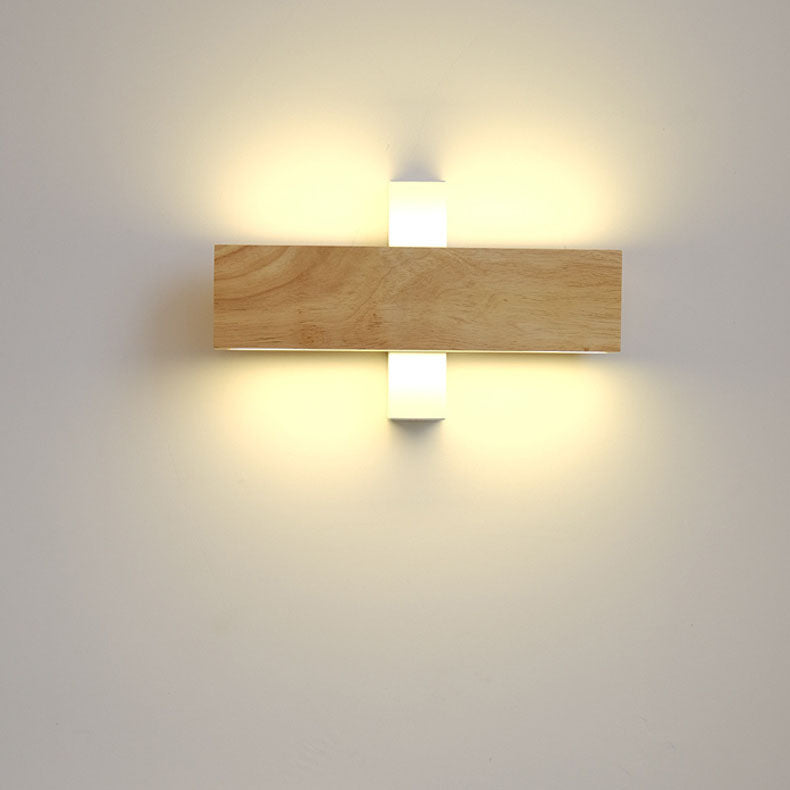 Japanese LED Wall Lamp Rotatable Minimalist Aluminum Black White 21cm And 31cm