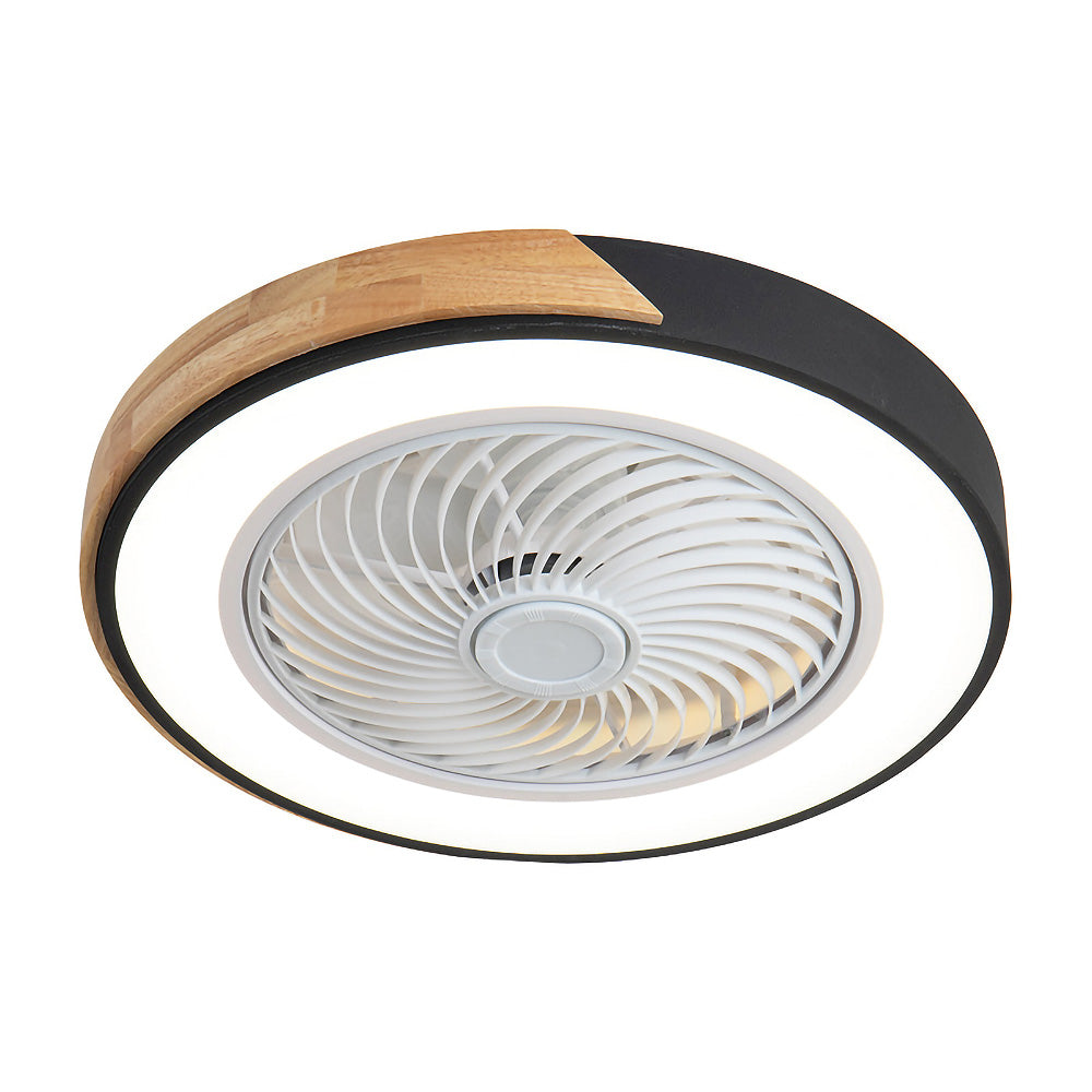 Boreal Timber Wooden Blades Ceiling Fan With Energy Saving LED Lighting For Living Spaces
