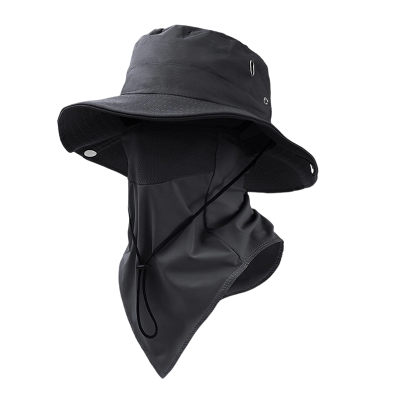 2-in-1 Sun Protection Hat with Removable Face Shield, Cooling Ice-Silk Fabric